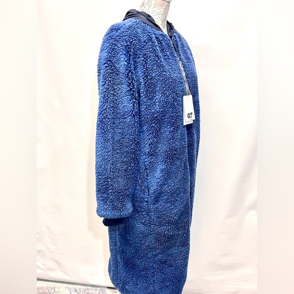 ALPHA TAURI  Blue Sherpa full‎ length zip jacket size S - Picture 7 of 16